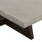 Armen Living Elodie Gray Concrete and Dark Gray Oak Rectangle Coffee Table LCELCOCCGR - alternate 5